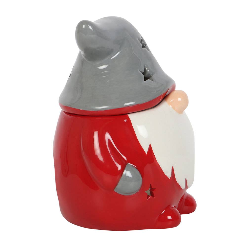 Red and Grey Christmas Gonk Oil Burner