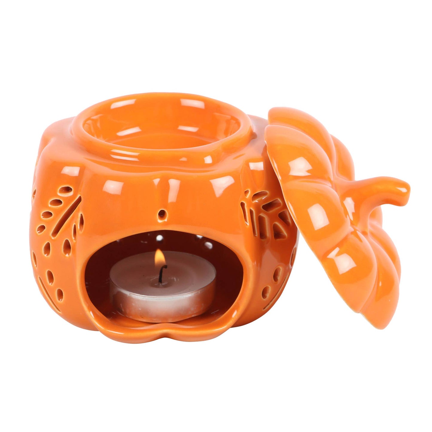 Orange Autumn Leaves Fall Pumpkin Oil Burner