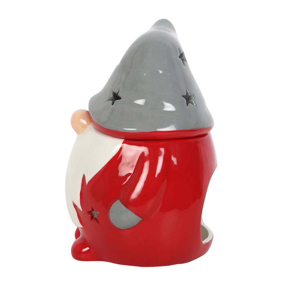 Red and Grey Christmas Gonk Oil Burner