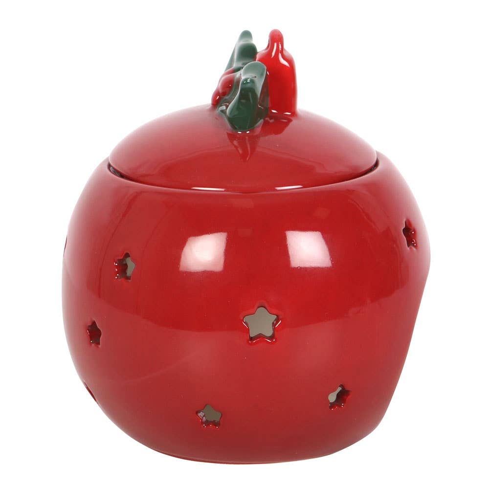 Red Christmas Ornament Bauble Oil Burner