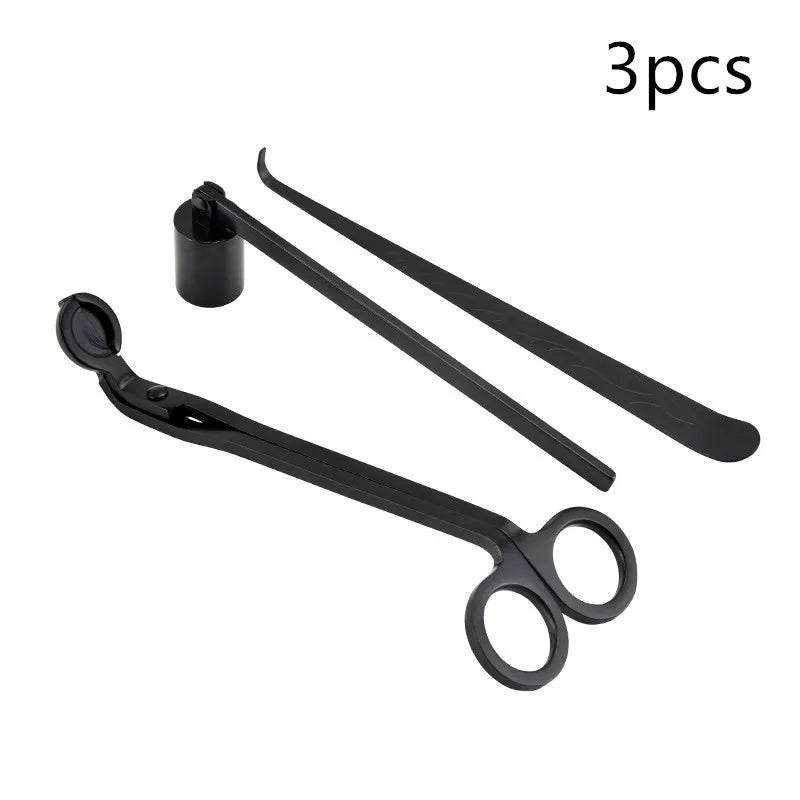 Candle Wick Metal Tool Nursing Scissors Extinguishing Extinguisher Tray Candle Black Trimming hook