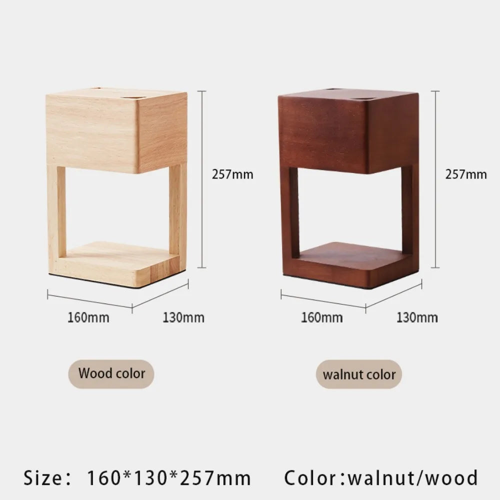 Simple Wax Lamp Warmer Dimmable Solid Wood Lamp Body Electric Candle Warmer Lamp Wax Melt Lamps for Bedroom Hotel Night Lights