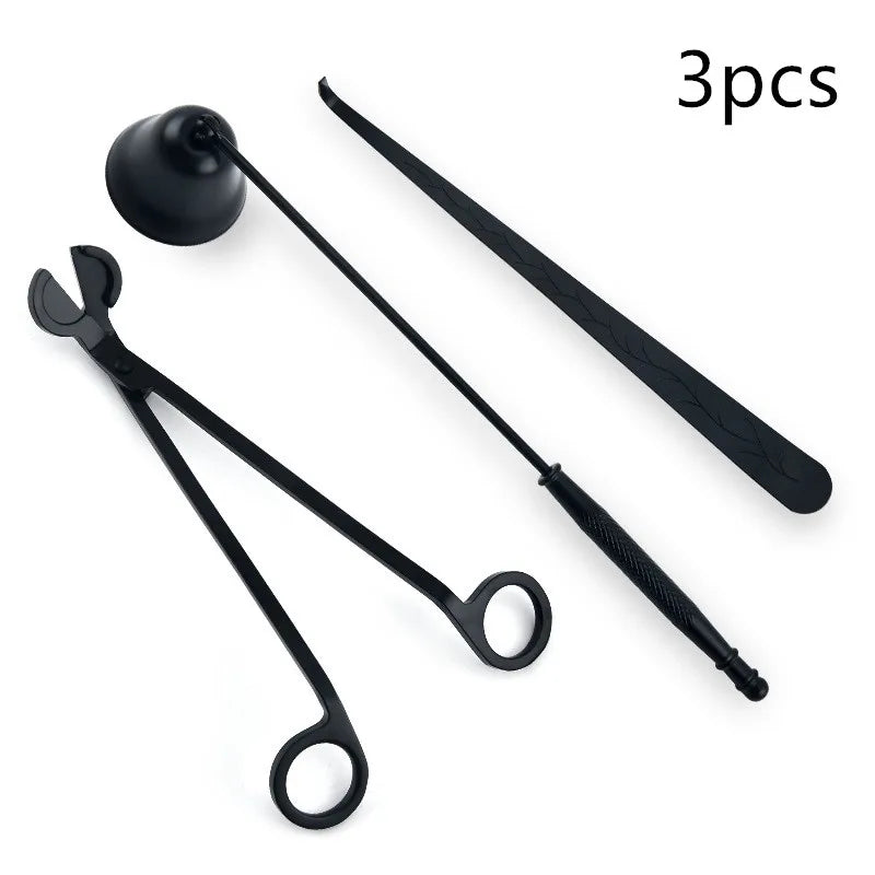 Candle Wick Metal Tool Nursing Scissors Extinguishing Extinguisher Tray Candle Black Trimming hook