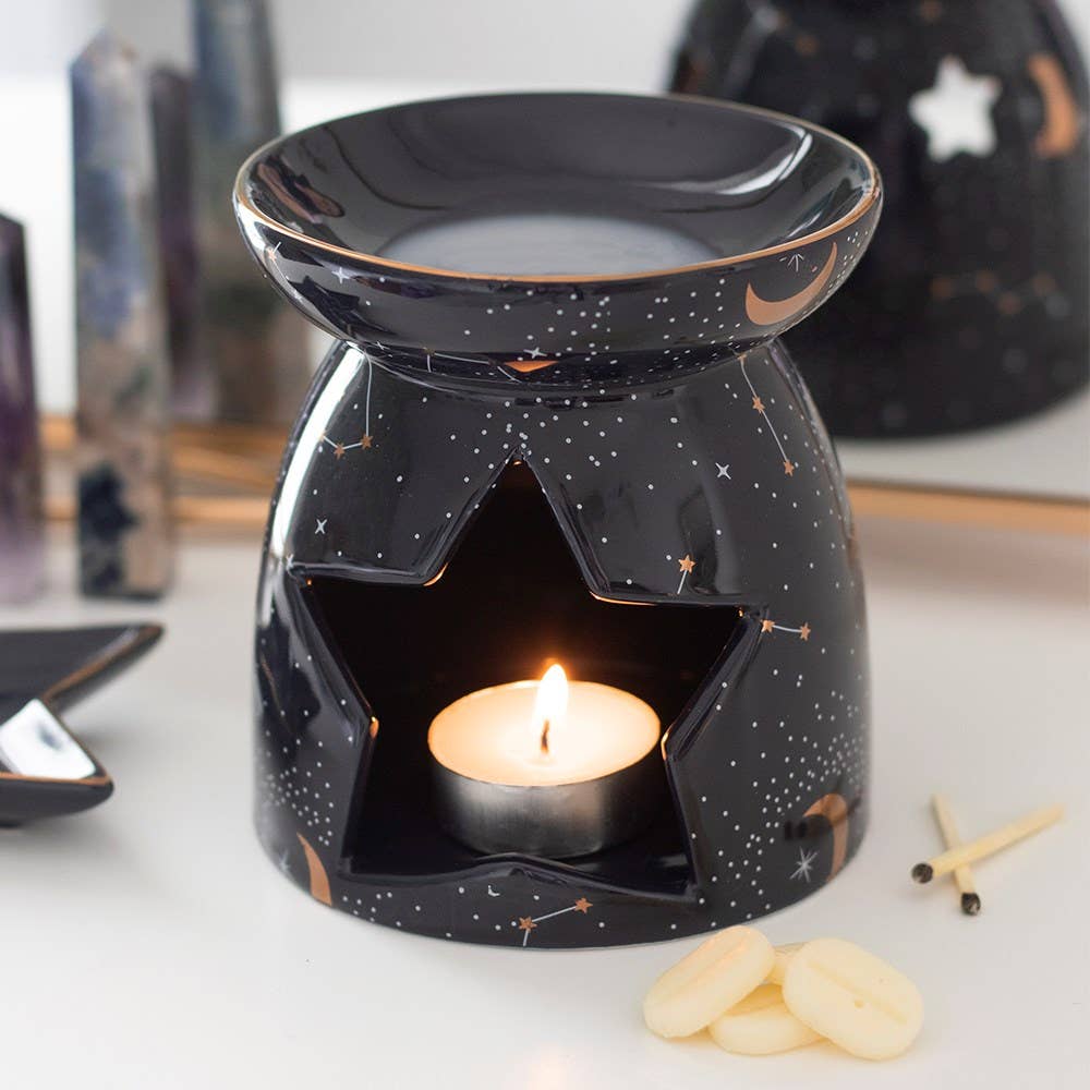 Purple Constellation Oil Burner and Wax Warmer