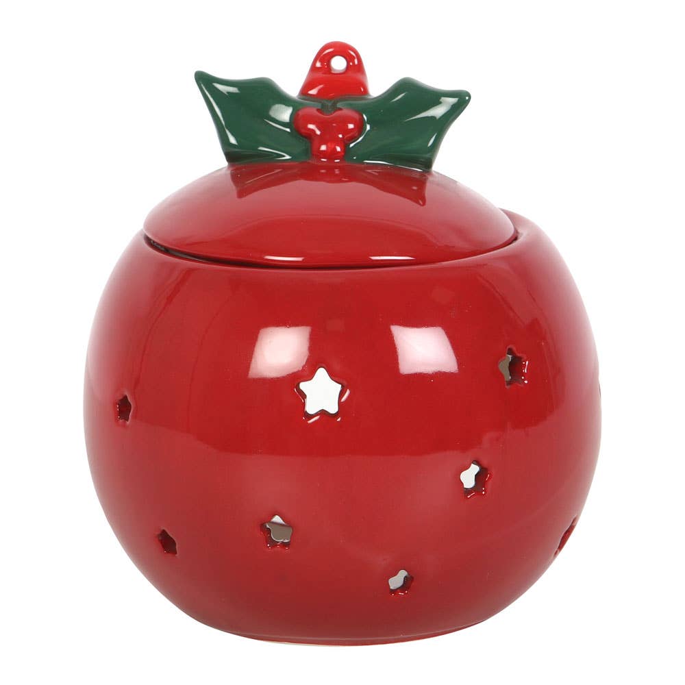 Red Christmas Ornament Bauble Oil Burner